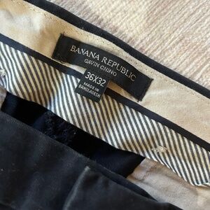 Banana Republic Men’s Gavin Chinos Navy Blue 36/32